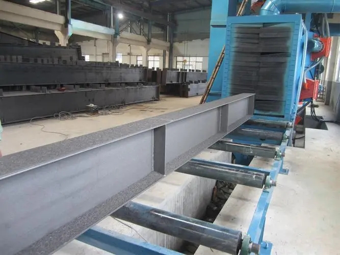 黔江自动输送重型工件喷砂机及其应用