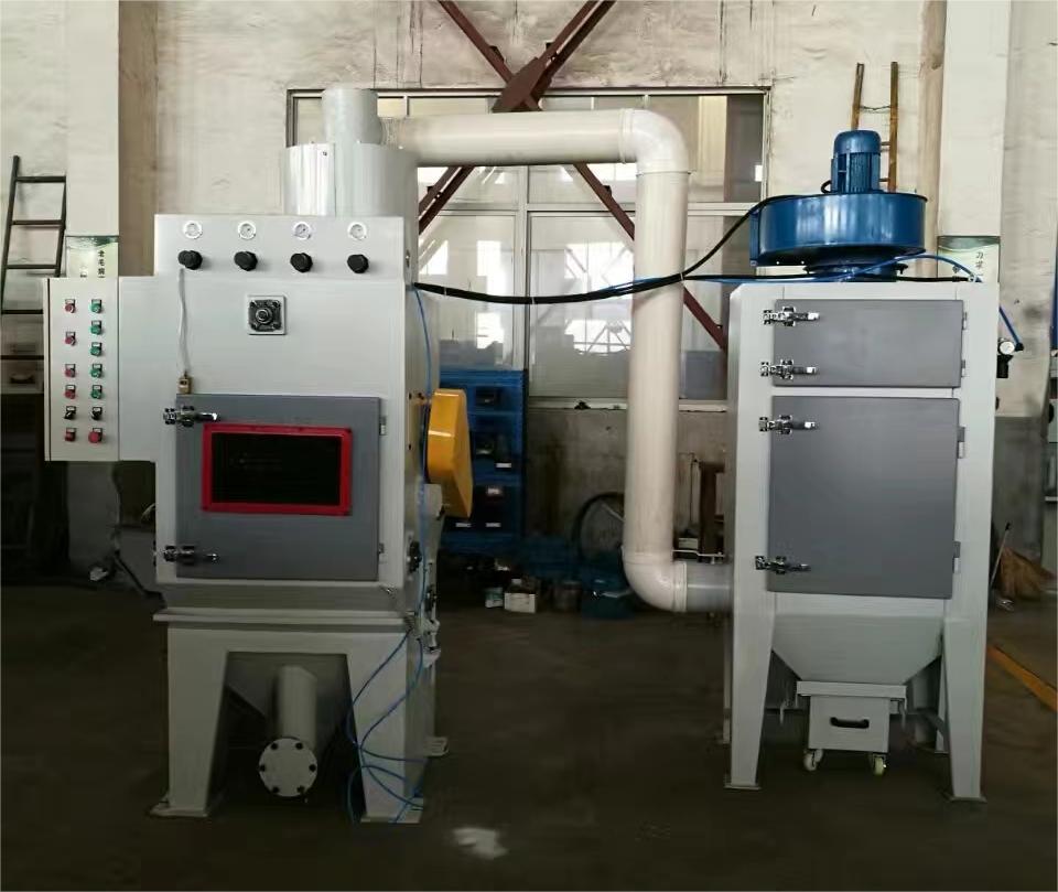 黔江中小型零件履带式自动喷砂机高效清洁省时省力