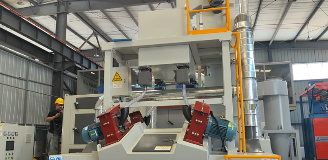 黔江板材除锈强化，通过式抛丸机应用案例