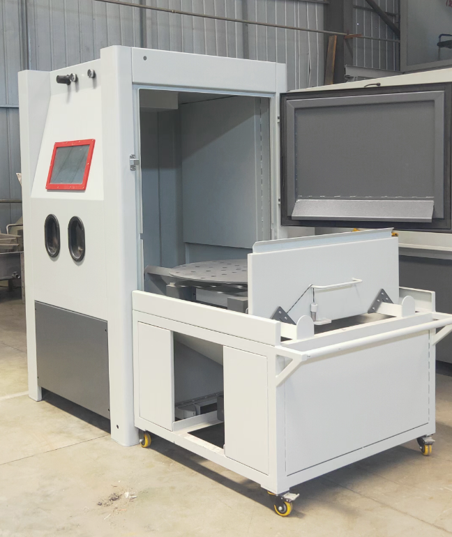 黔江箱式喷砂机 适合小工件批量处理