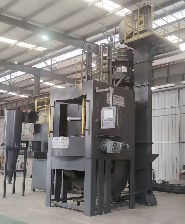 黔江转盘式喷砂机 提升圆形工件处理效率