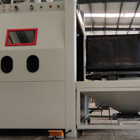 黔江无尘喷砂机半自动模具喷砂机